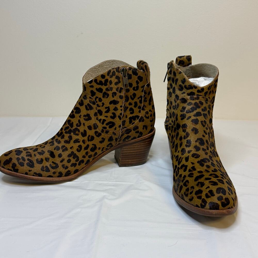 UGG Kingsburg Leopard Calf Hair Ankle Boots Size 7.5 - Picture 5 of 8